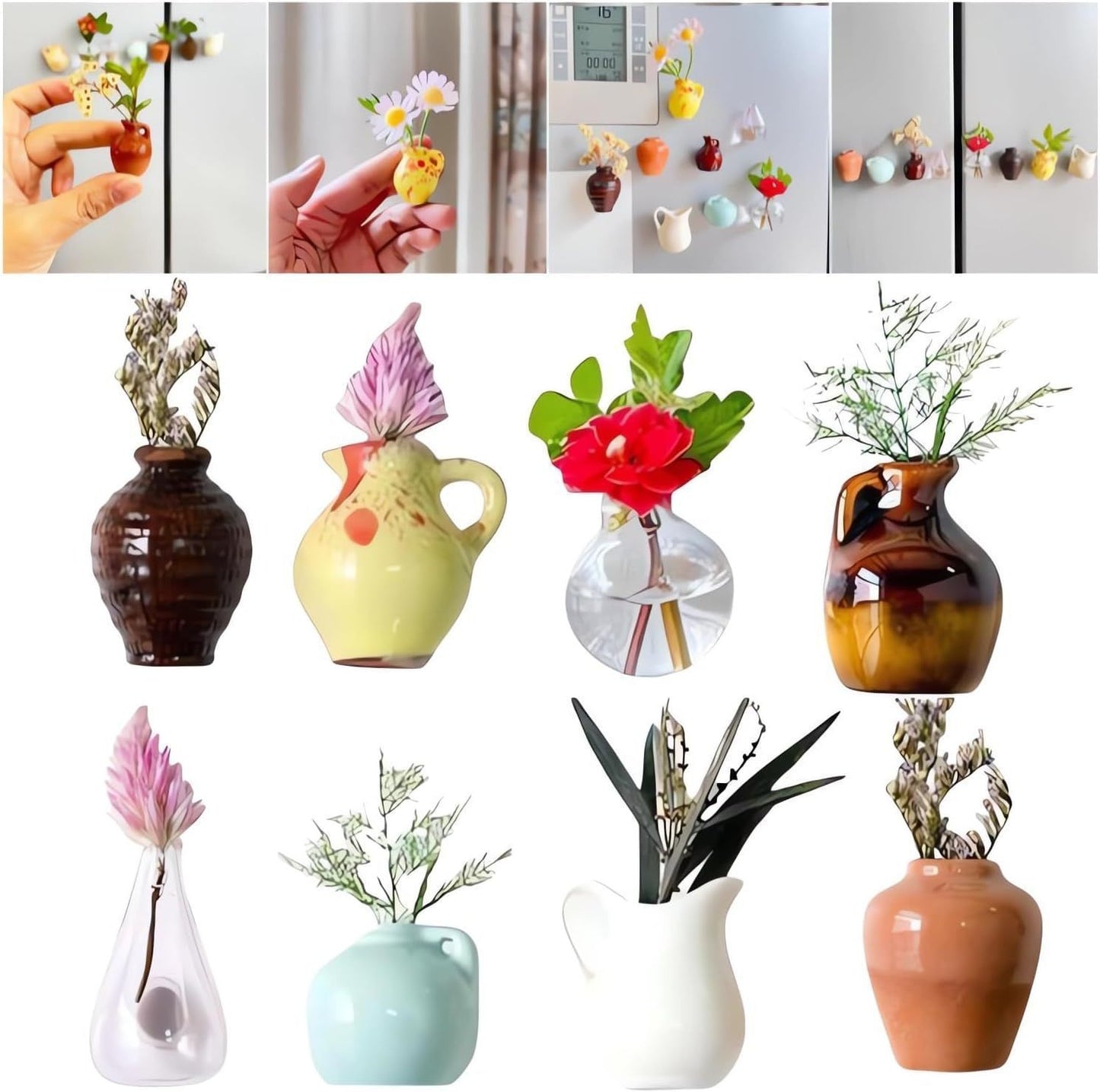 Mini Vase Magnets